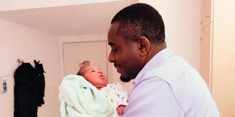 Nigerian Actor Emeka Ike welcomes a baby girl on his birthday.